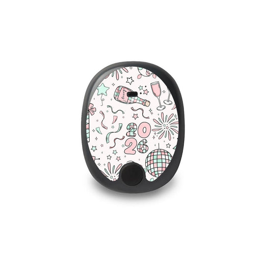Peelz Cheers to '26 Eversense Smart Transmitter Sticker - Pump Peelz Peelz/Stickers White Smoke