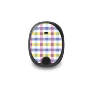 Peelz Spring Plaid Eversense Smart Transmitter Peelz/Stickers White Smoke