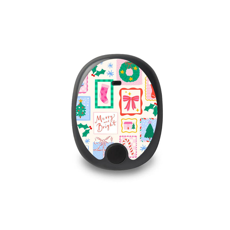 Peelz Holiday Greetings Eversense Smart Transmitter Sticker - Pump Peelz Peelz/Stickers White Smoke