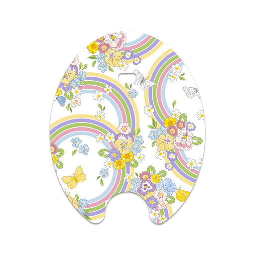 Peelz Rainbow Blooms Eversense Smart Transmitter Peelz/Stickers White Smoke