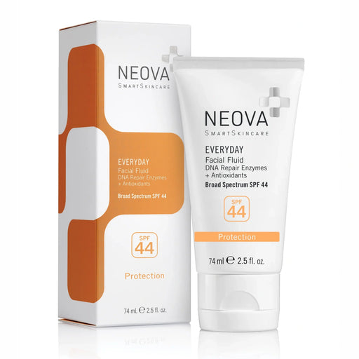 Nava Beauty Neova Everyday Facial Fluid Broad Spectrum SPF 44 2.5 Oz Skincare White Smoke 2.5 Oz