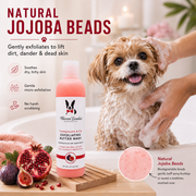 Warren London Exfoliating Butter Wash Dog Shampoo Gallons - With Natural Jojoba Beads Spa Product Light Gray Pomegranate & Fig,Milk & Honey