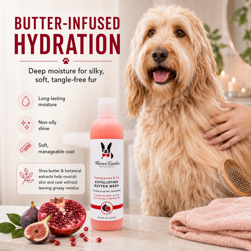 Warren London Exfoliating Butter Wash - 2 Scents Spa Product Misty Rose Milk & Honey,Pomegranate & Fig