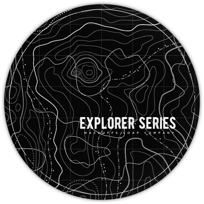 Macduffs Soap Company Macduffs Soap Co. Explorer Series Rosemary Sea Salt Collection Shaving Set Black Shaving Soap 120g
