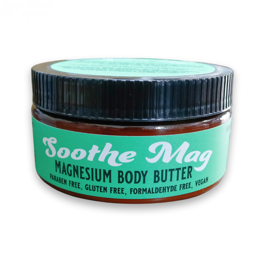 SageWork Organics Soothe Mag — Topical Magnesium Body Butter for Muscle & Cramp Comfort, 8 oz Body Butters Black