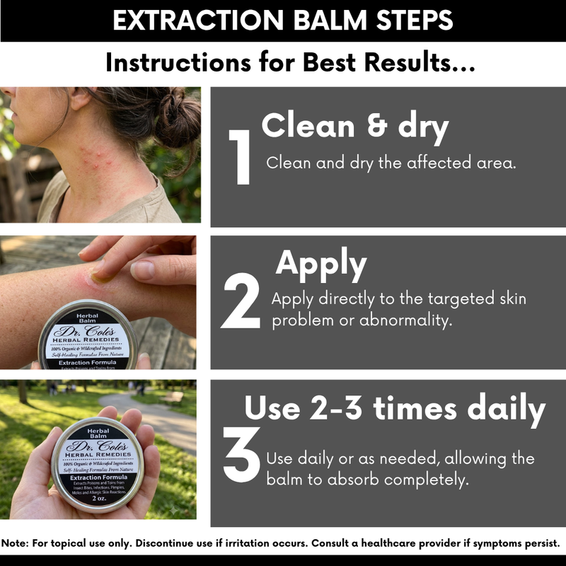 COLEHERBALS LLC 14 - Dr. Cole's Organic Extraction Herbal Balm Herbal Dim Gray