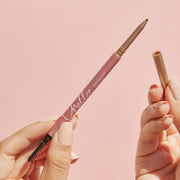 Chella eyebrow pencil Brow & Eye Wheat Beautiful Blonde,Luscious Light Brown,Tantalizing Taupe,Marvelous Medium Brown,Awesome Auburn,Dazzling Dark Brown,Delightful Deep Brown,Graceful Grey,Elegant Ebony