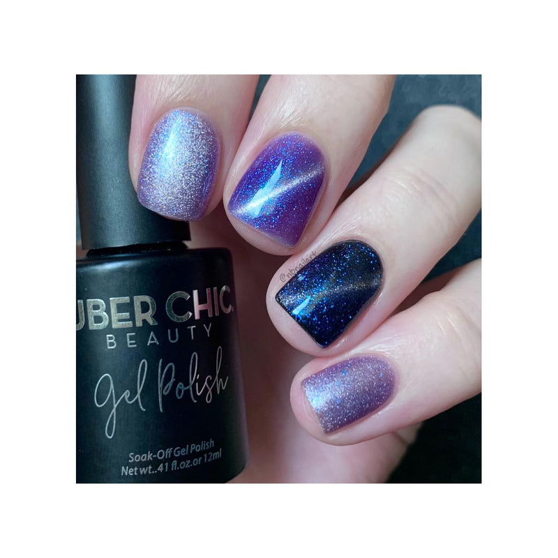 UberChic Beauty Galactic Night - Cats Eye Iridescent Gel Polish Gel Polish Dark Slate Gray