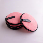 ZAQ Skin & Body ZAQ Reusable Makeup Remover Pads 4pack with Spa facial Headband Make Up Lavender Pink,White,Black,Green,Purple,Grey,Soft Pink