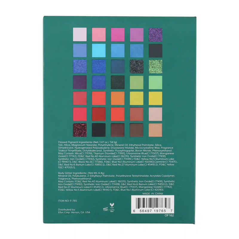 Prolux Cosmetics Rio De Janeiro Eyeshadow Palette EYESHADOW Sea Green