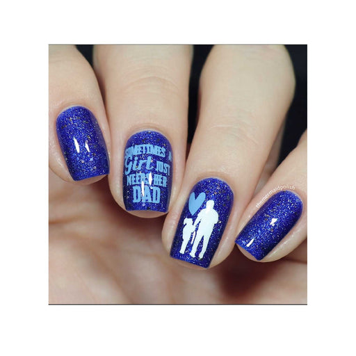 UberChic Beauty Father's Day Stamping Plate Rosy Brown