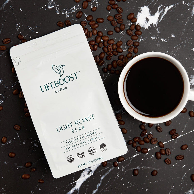 Lifeboost Coffee Optimist Light Roast Light Roast Lavender Whole Bean / 1,Whole Bean / 3,Whole Bean / 6,Ground / 1,Ground / 3,Ground / 6