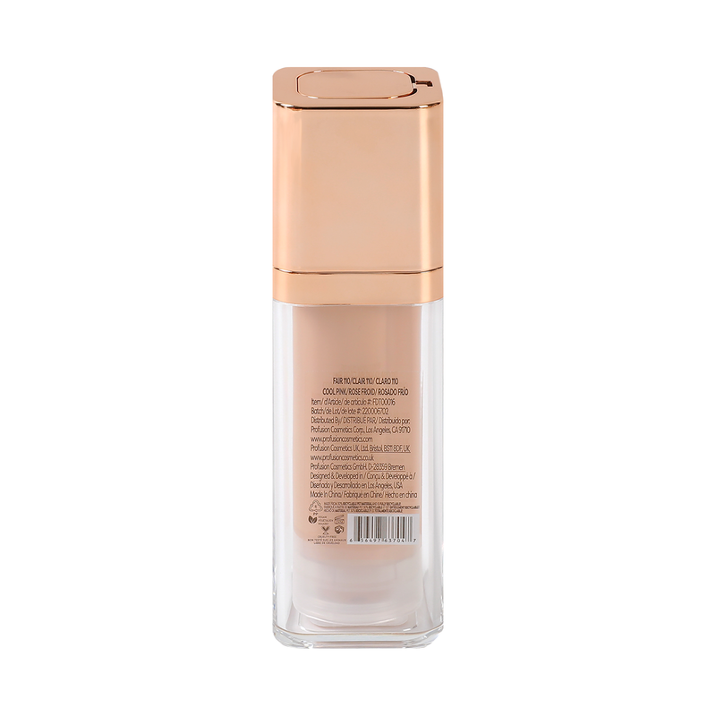 Profusion Cosmetics Feel Good Skin Long Wear Skin Perfector Face Tan Fair 100,Fair 110,Light 200,Light 210,Medium 300,Medium 310,Medium 320,Tan 400,Tan 410,Tan 420,Deep 500,Deep 510