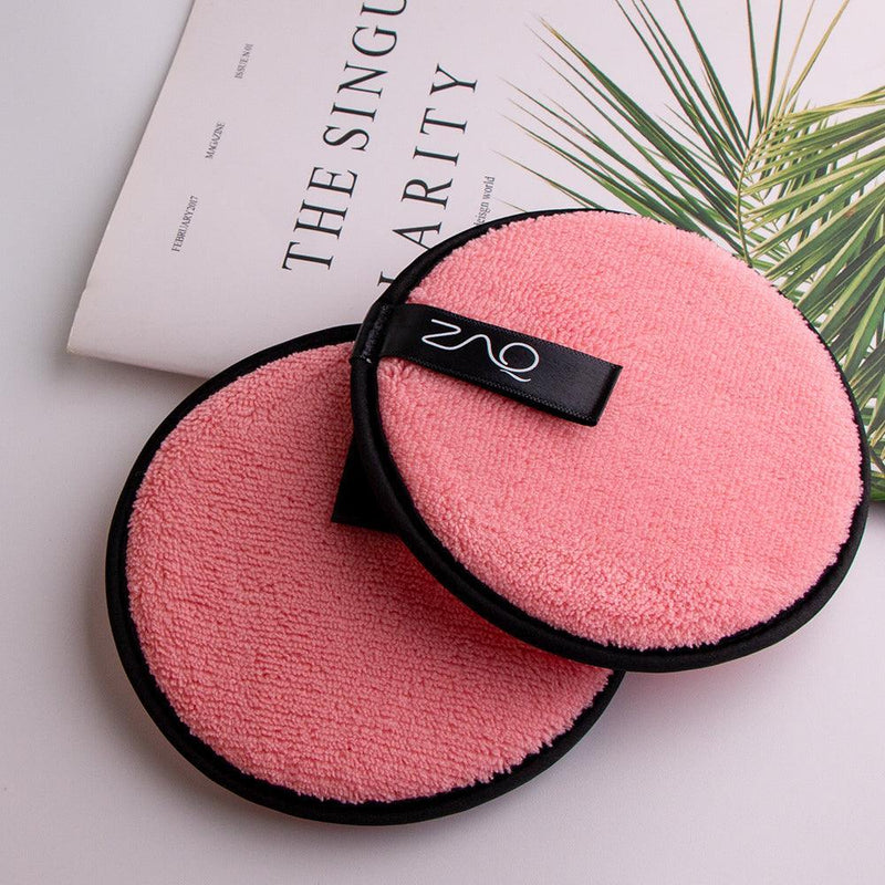ZAQ Skin & Body ZAQ Reusable Makeup Remover Pads 4pack with Spa facial Headband Make Up Thistle Pink,White,Black,Green,Purple,Grey,Soft Pink