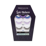 Profusion Cosmetics Lash Madness-3 Pair Faux Mink Lash Set Adhesive Eye Light Gray