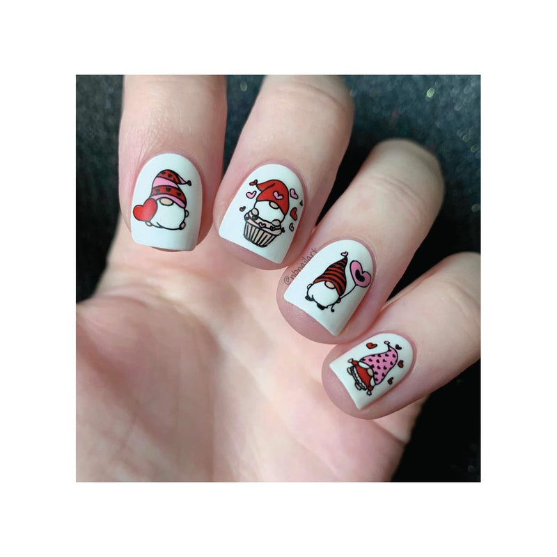 UberChic Beauty Elements of Love Stamping Plate Rosy Brown