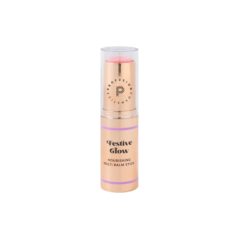 Profusion Cosmetics Frosted Snow Sparkle | Festive Glow Nourishing Multi Balm Stick Eye Wheat