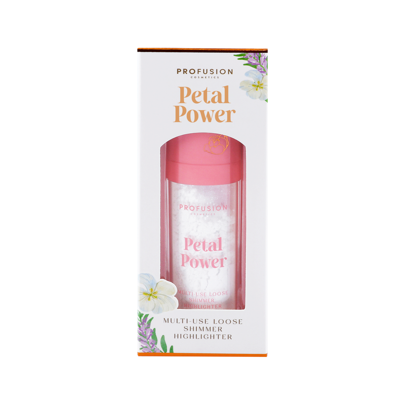 Profusion Cosmetics Petal Perfect |Petal Power Multi-Use Loose Shimmer Highlighter Blushes & Bronzers Light Gray