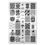 UberChic Beauty Far East-02 Stamping Plate Black