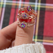 Fragrant Jewels Cafe FJ: Peppermint Twist - Look at Me - Jewel Candle Jewel Candle Maroon Ring / 5,Ring / 6,Ring / 7,Ring / 8,Ring / 9,Ring / 10