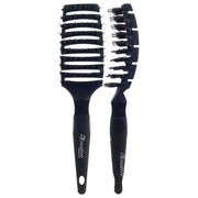 Creative Pro Hair Tools Flexvent | XL Mixed Bristle Hair Brush Hair Brush White Smoke Black