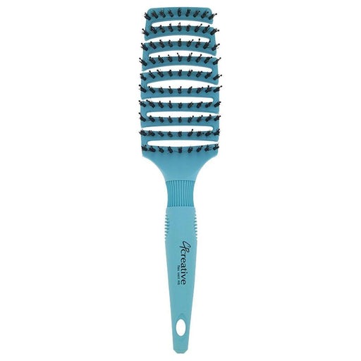 Creative Pro Hair Tools Flexvent | XL Mixed Bristle Hair Brush Hair Brush White Smoke Blue