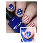 UberChic Beauty Fourth of July-03 Stamping Plate Dark Gray