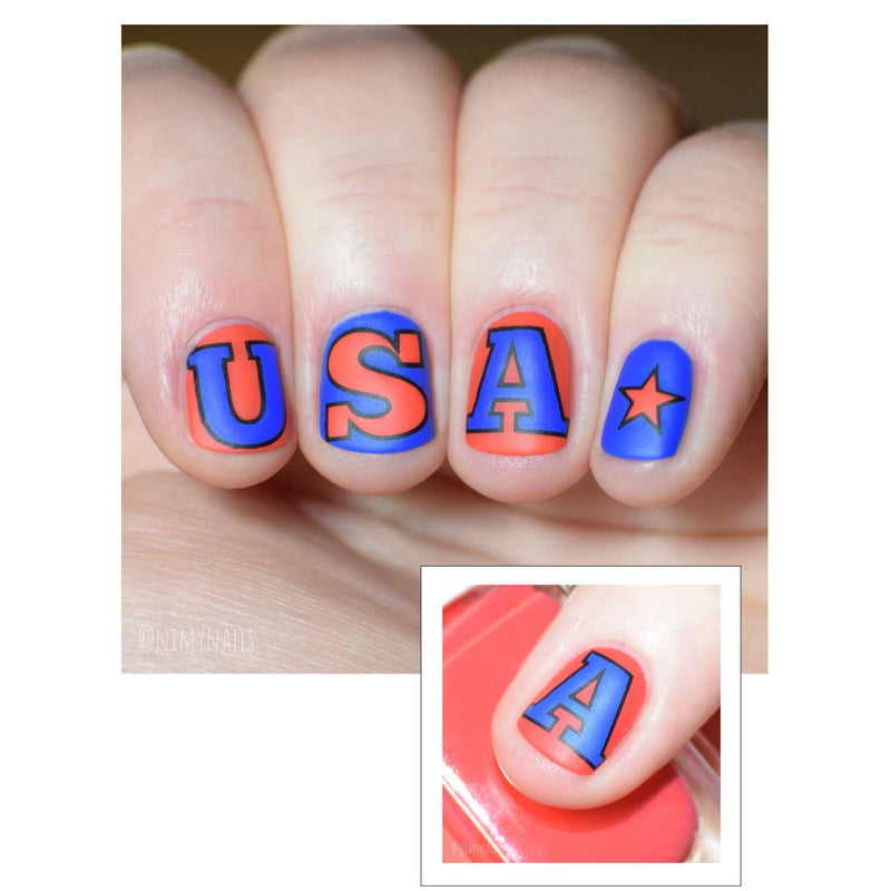 UberChic Beauty Fourth of July-03 Stamping Plate Gray