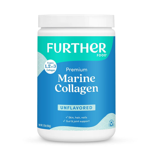 Further Food Unflavored Marine Collagen Powder Collagen Steel Blue 1 Pack
