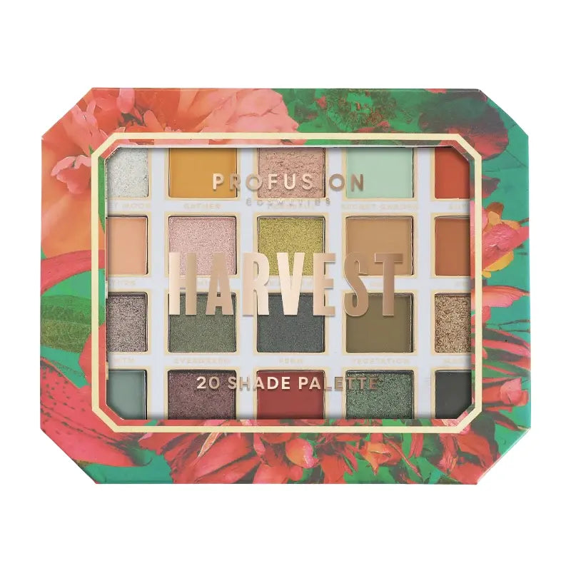 Profusion Cosmetics Superbloom | Harvest 20-Shade Palette Eyes Rosy Brown