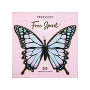 Profusion Cosmetics Empowered Butterfly | Free Spirit 25-Shade Palette Light Gray