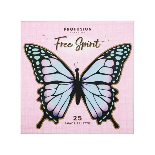 Profusion Cosmetics Empowered Butterfly | Free Spirit 25-Shade Palette Light Gray