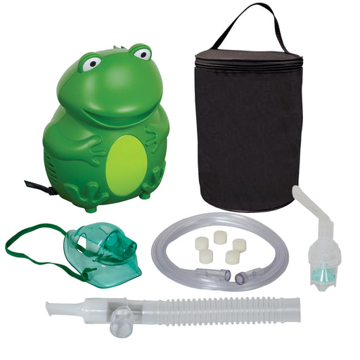 Roscoe Medical NEBULIZER PED FROG REUSABLE W/ CARRY BAG Mobility & Accessibility White Smoke