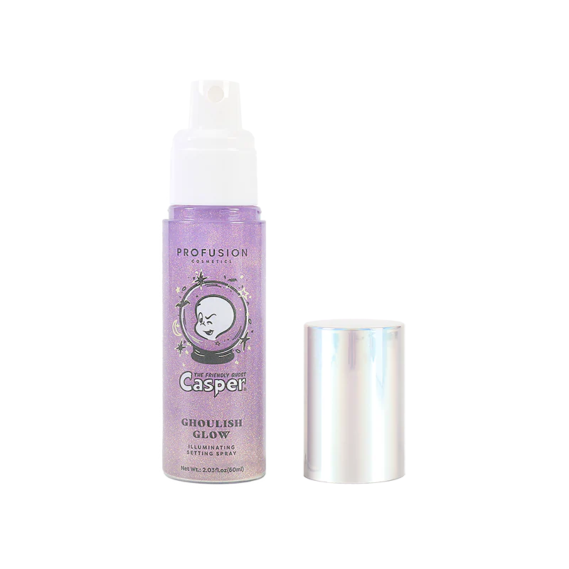 Profusion Cosmetics Casper the Friendly Ghost |  Ghoulish Glow Illuminating Face Primer & Setting Spray Face Black