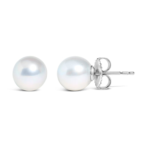 Bids.com 14k White Gold 5-5.5MM  Cultured Freshwater Pearl Solitaire Stud Earrings Earrings White Smoke White.Gold / 5.0-5.5mm,White.Gold / 4.0-4.5mm,White.Gold / 4.5-5.0mm,White.Gold / 5.5-6.0mm,White.Gold / 6.0-6.5mm,White.Gold / 6.5-7.0mm,White.Gold / 7.0-7.5mm,White.Gold / 7.5-8.0mm,White.Gold / 8.0-8.5mm,White.Gold / 8.5-9.0mm