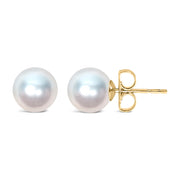 Bids.com 14k White Gold 5-5.5MM  Cultured Freshwater Pearl Solitaire Stud Earrings Earrings White Smoke Yellow.Gold / 5.0-5.5mm,Yellow.Gold / 4.0-4.5mm,Yellow.Gold / 4.5-5.0mm,Yellow.Gold / 5.5-6.0mm,Yellow.Gold / 6.0-6.5mm,Yellow.Gold / 6.5-7.0mm,Yellow.Gold / 7.0-7.5mm,Yellow.Gold / 7.5-8.0mm,Yellow.Gold / 8.0-8.5mm,Yellow.Gold / 8.5-9.0mm