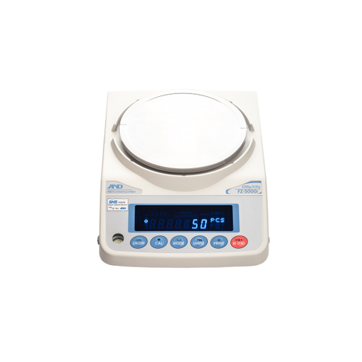 A&D A&D FZ-2000i Precision Laboratory Balance, 2200 g x 0.01 g, Internal Calibration Science & Laboratory White Smoke