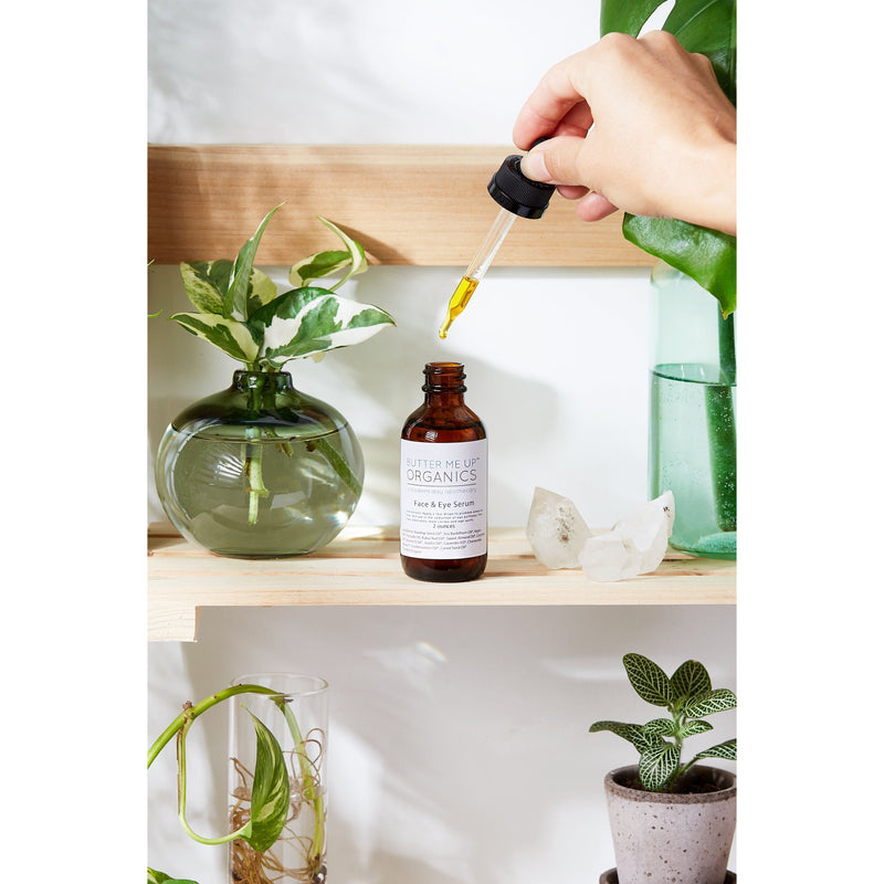 Butter Me Up Organics Organic Face & Eye Serum / Organic Facial Oil / Anti-Aging Serum / Organic Facial Serum / Natural Face Oil Butter Me Up Organics / Face Light Gray