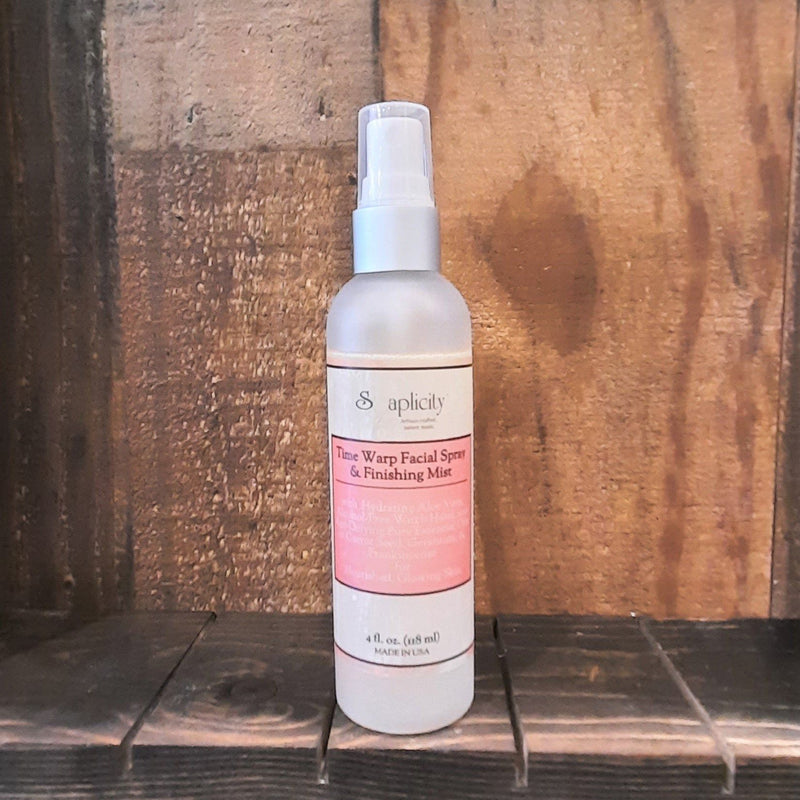 Soaplicity Time Warp Facial Mist & Finishing Spray, 4 oz. Facial Mist Dim Gray