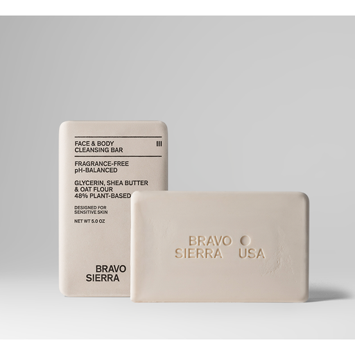 Bravo Sierra FACE & BODY CLEANSING BAR FACE AND BODY BAR Gray