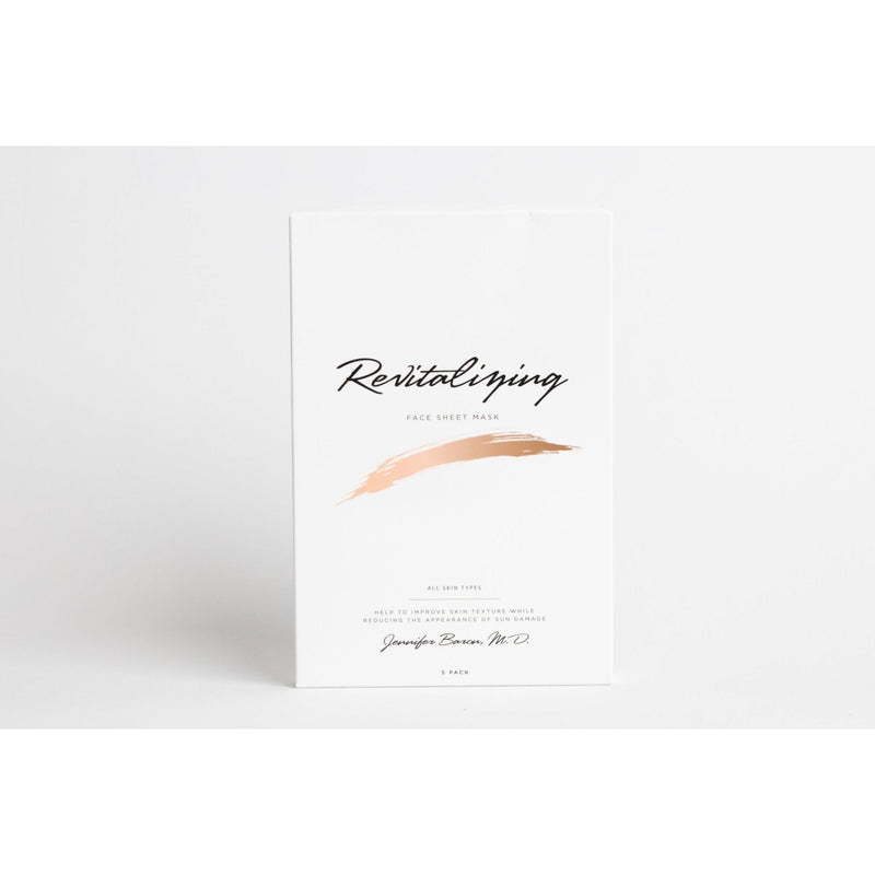 Dr. Baron Shop Revitalizing Face Sheet Mask Box of 5 Face Sheet Mask White Smoke