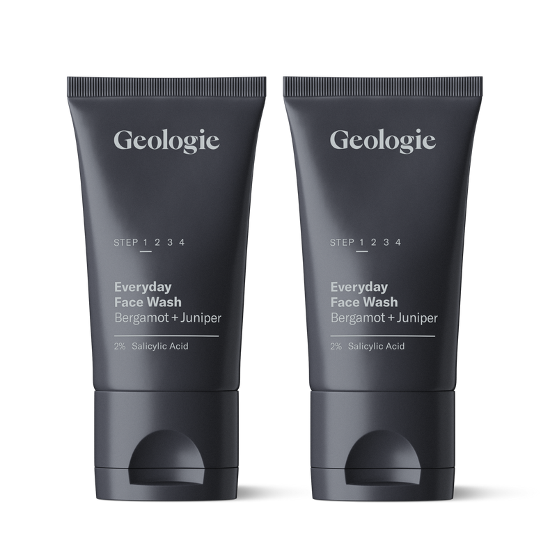 Geologie Salicylic Acid Face Wash Skin Care Black 60 ml / Bergamot + Juniper / 2-Pack