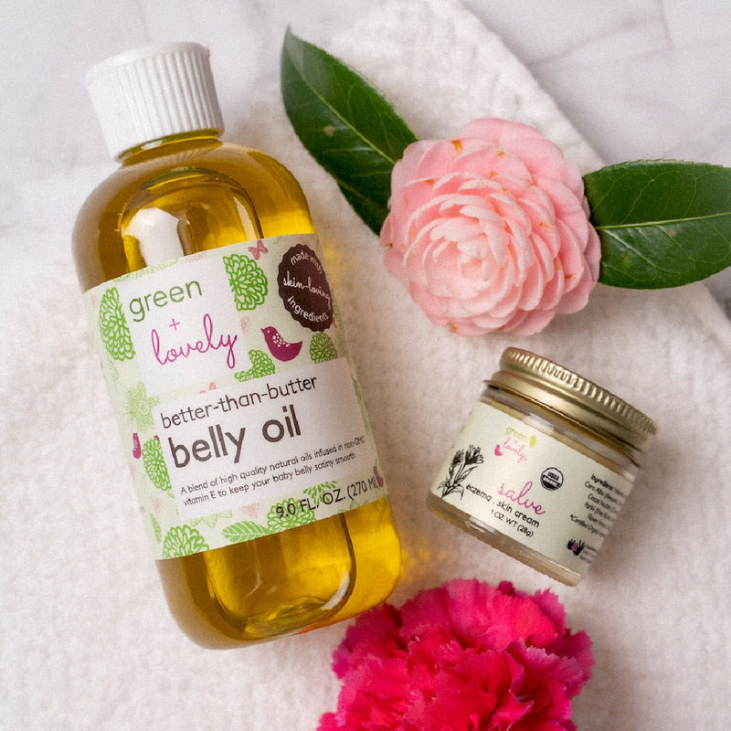Green + Lovely Better than Butter Pregnancy Belly Oil - Organic Oils - Stretch Mark Prevention - 8 oz. Pregnancy Belly Oil Light Gray Island Coconut {new} / 1 Bottles,Island Coconut {new} / 2 Bottles (Most Popular),Lavender / 1 Bottles,Lavender / 2 Bottles (Most Popular),Tangerine Orange / 1 Bottles,Tangerine Orange / 2 Bottles (Most Popular),Unscented / 1 Bottles,Unscented / 2 Bottles