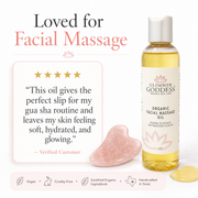 Glimmer Goddess® Organic Skin Care Organic Facial Massage Oil – Anti-Aging Treatment Moisturizers White Smoke