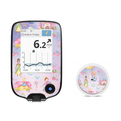Peelz Fairytale for Freestyle Libre 2 Peelz/Stickers White Smoke Receiver + Sensor