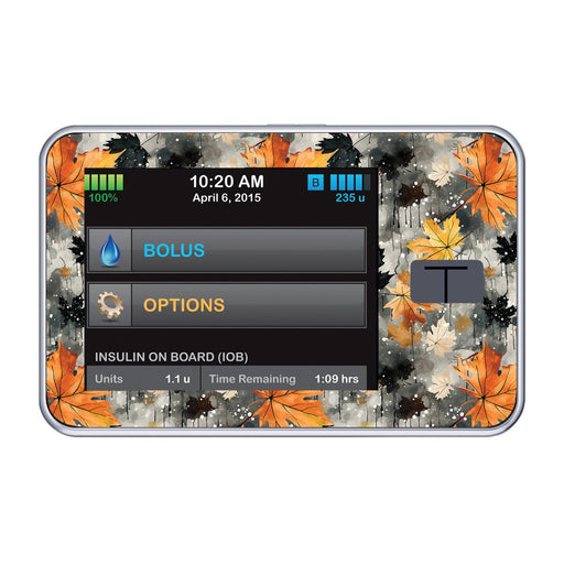 Peelz Fall Camo for Tandem t:slim Peelz/Stickers Black