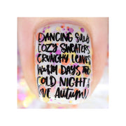UberChic Beauty I Always Fall For Autumn Stamping Plate Thistle