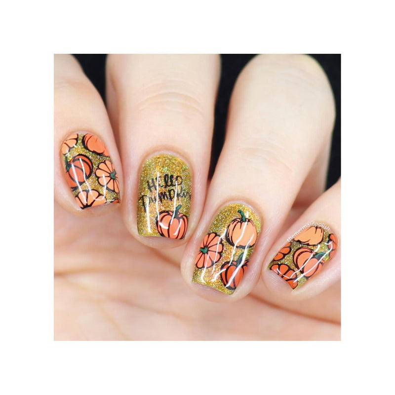 UberChic Beauty I Always Fall For Autumn Stamping Plate Wheat
