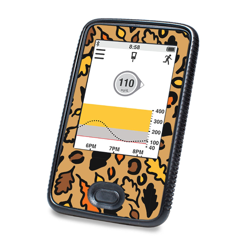 Peelz Falling Leaves DEXCOM G6 Touchscreen Receiver Peelz/Stickers White Smoke