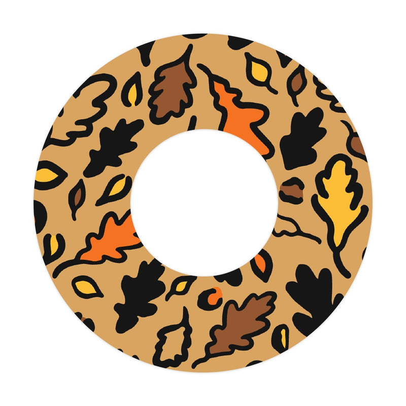Peelz Falling Leaves Patch  Tape Designed for the FreeStyle Libre 2 Patch Medical Tape White Smoke 1-Pack Libre